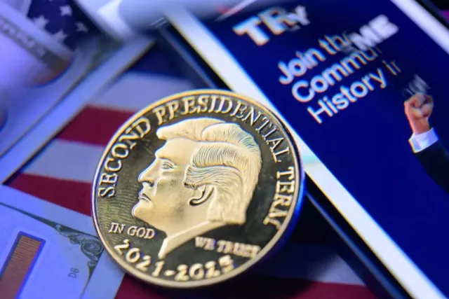 The $TRUMP coin soared initially but later crashed, losing 80% value. Image Credit: Getty