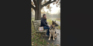 The German Shepherd Who Returned to the Same Park Bench Every Morning