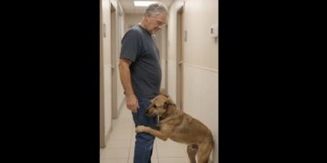 A Retired Mail Carrier Went to the Shelter Just to Look. Then Benny Wrapped His Paws Around His Leg.