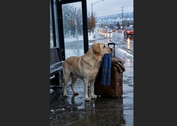 For Nine Days, Cooper Refused to Leave an Old Suitcase at a Denver Bus Stop—Then He Heard Margaret’s Voice and Picked Up Her Blue Scarf