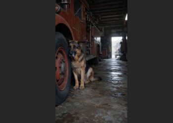After My Firefighter Husband Died, Our German Shepherd Refused to Leave the Garage for 13 Days. Then My Son Followed the Dog to an Old Metal Locker—and Found Something His Father Had Hidden Years Ago.