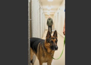 A Retired Police K9 Had Been Quiet and Withdrawn at the Shelter. Then an Older Man Walked Through the Door—and the German Shepherd Recognized Him Immediately. 