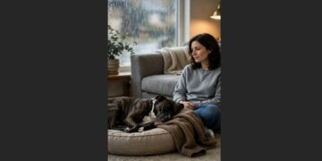 For 49 Days, My Rescue Dog Was Too Afraid to Come Near Me. Then I Found Him Sleeping Beside My Old Jacket. 