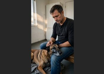For Nine Years, Ace Worked Beside His K9 Partner—In Their Final Moments, the Weak Old Dog Lifted Both Paws Around Him