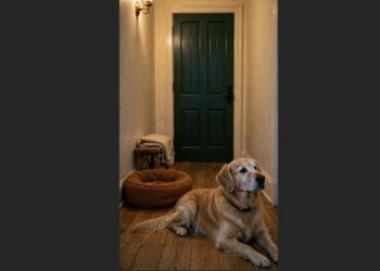 At 10 Years Old, Biscuit Lost the Only Home He Knew—His First Night in a New One Was Spent Waiting by the Door