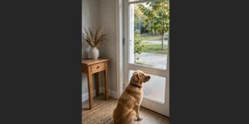 Two Weeks After Losing His Favorite Person, This Golden Retriever Still Waits by the Front Door Every Afternoon