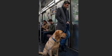 For Four Mornings, I Watched a Labrador Tremble at His Owner’s Feet on the Train—Then I Made the Call I Couldn’t Ignore
