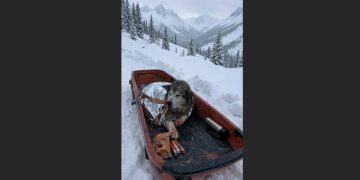 Rescuers Found a 13-Year-Old Malamute Alone in a Sled 11 Days After an Avalanche—Someone Had Secured Him There Before Disappearing Into the Storm